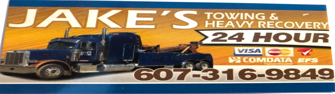 Jake's Towing and Heavy Recovery company banner