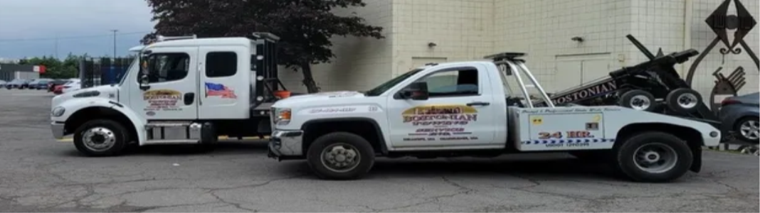 Bostonian Towing company banner