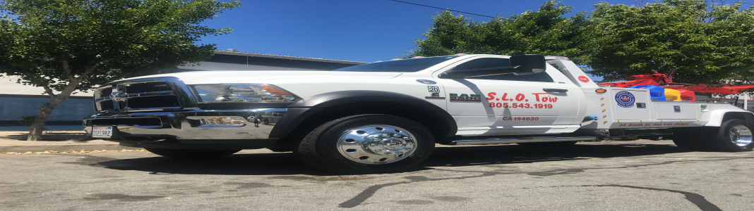 SLO tow company banner