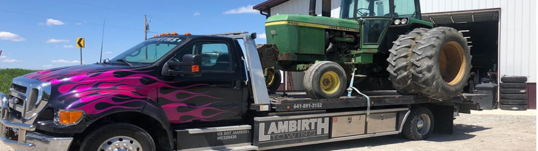 Lambirth Towing company banner