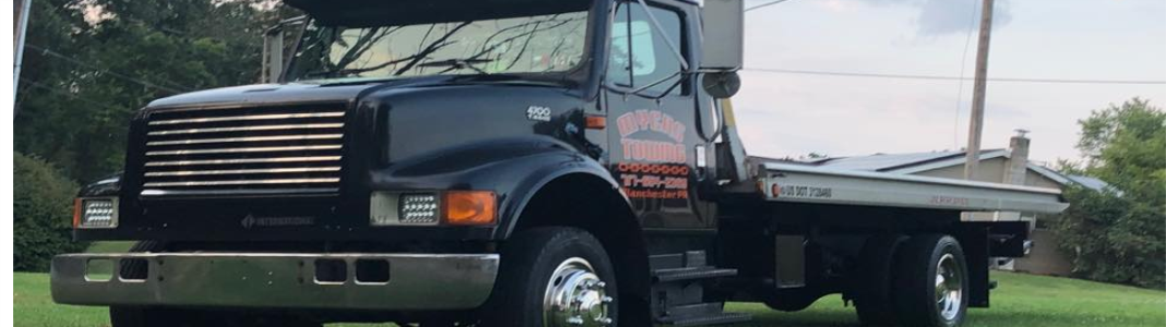 Myers Towing company banner