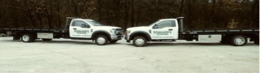 Schrader's Towing company banner
