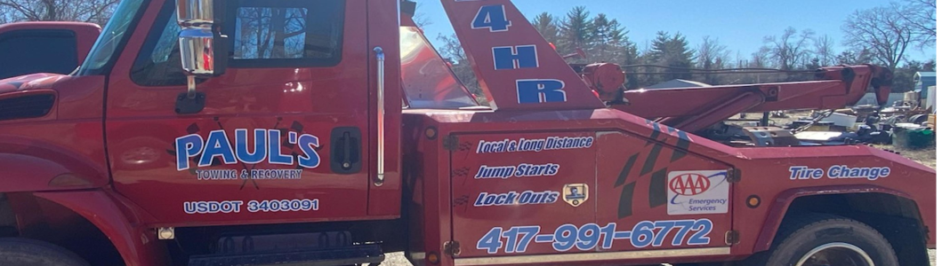 Paul's Towing & Recovery company banner