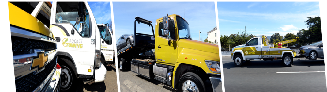 Rocket Towing company banner