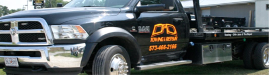 D&D Towing and Repair company banner