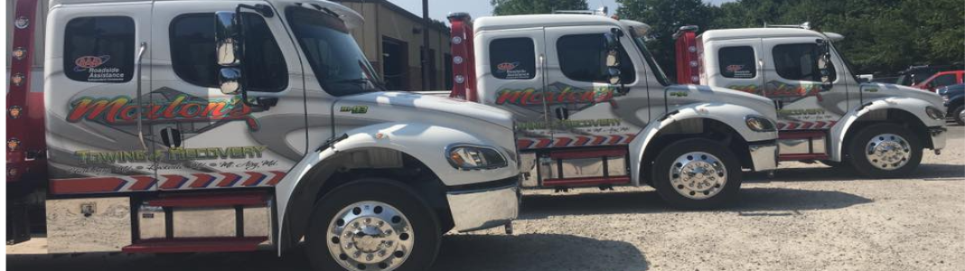 Morton's Towing & Recovery Inc company banner