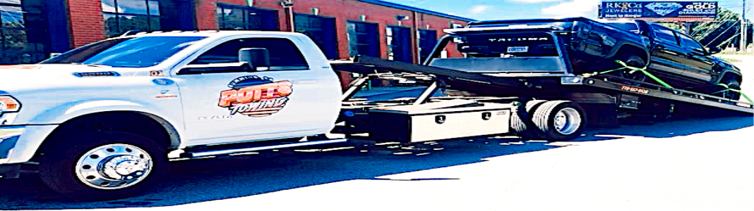 Potts Towing company banner