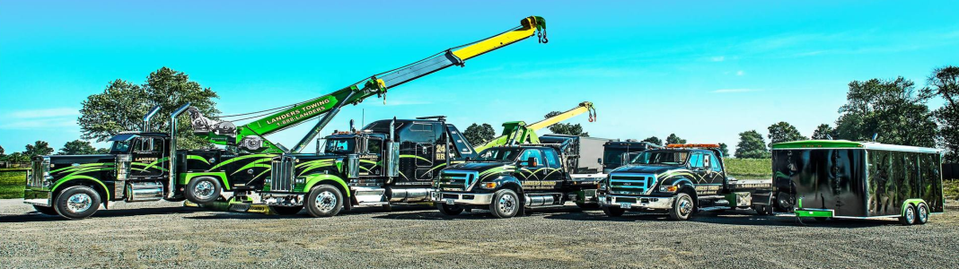 Landers Towing And Collision Centers company banner