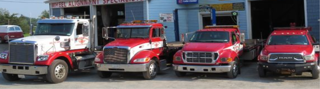 White Sulphur Towing company banner