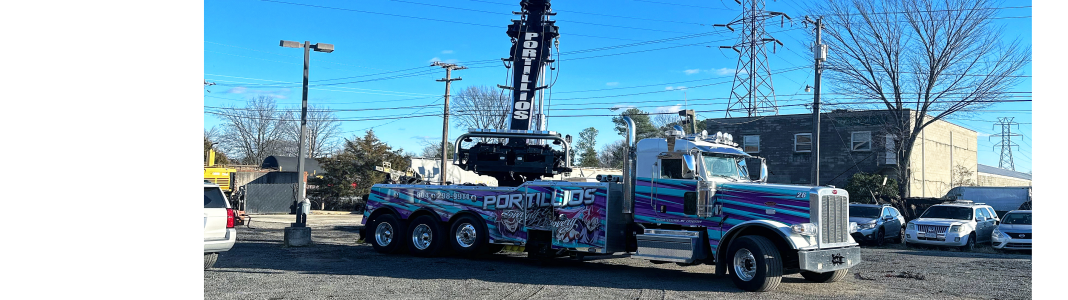 Portillo's commercial truck repair & towing company banner