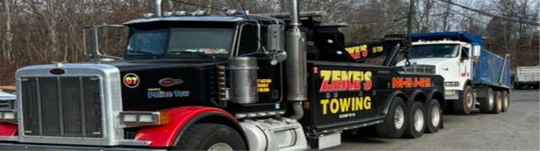 Zeke's Towing  company banner