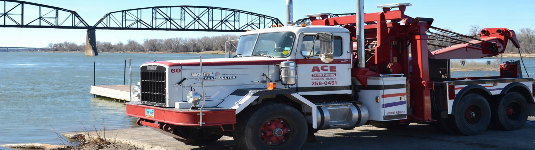 Ace Towing company banner