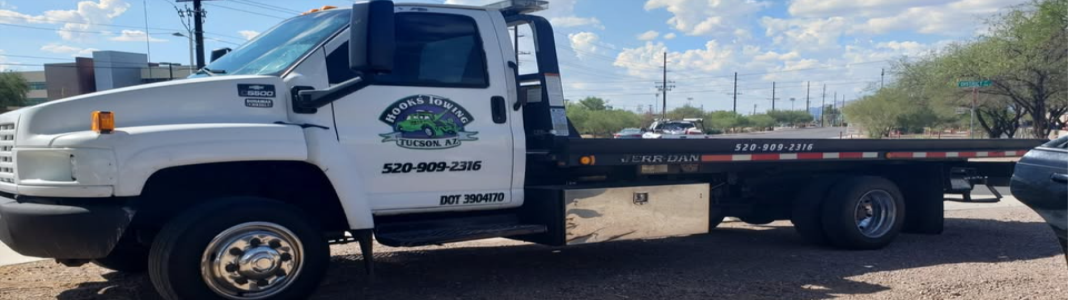 Hook's Towing company banner