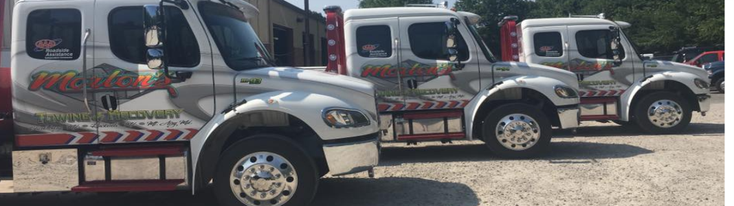 Morton's Towing & Recovery company banner